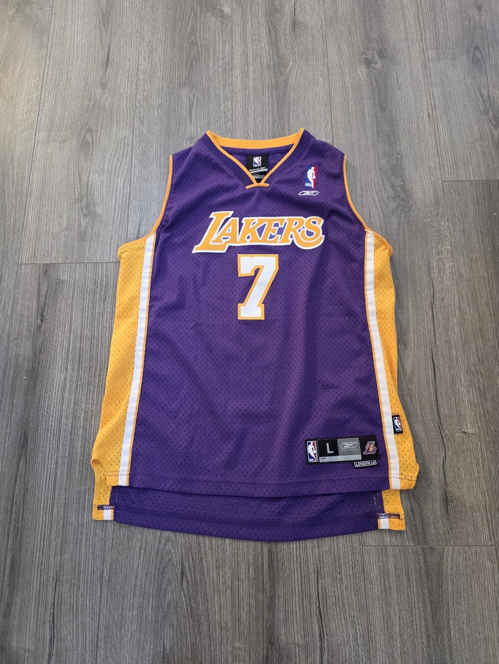 Vintage Reebok Los Angeles Lakers Lamar Odom Jersey Youth Size Large 14-16